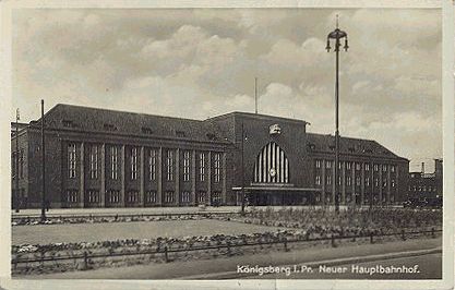 Der Königsberger Hauptbahnhof