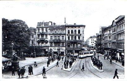 Blick auf den Kaiser-Wilhelm-Platz in Königsberg (Pr.)