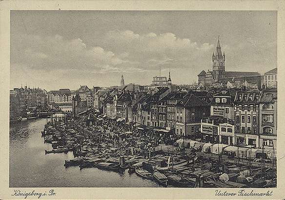 Der untere Fischmarkt in Königsberg (1933)