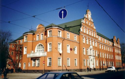 Das Polizeipräsidium beim Nordbahnhof in Königsberg